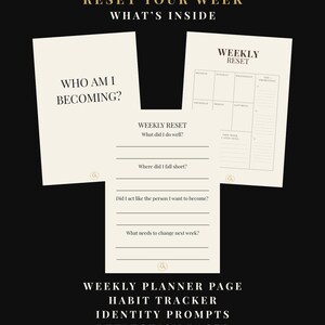 Get Your Life Together This Week | Weekly Reset Planner & Habit Tracker (Digital Download) image 2