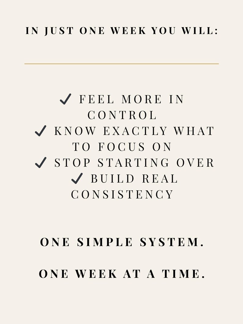 Get Your Life Together This Week | Weekly Reset Planner & Habit Tracker (Digital Download) image 4