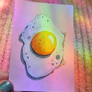 ACEO Food Collection Acryl Original-Handgemalte Künstler-Sammelkarten