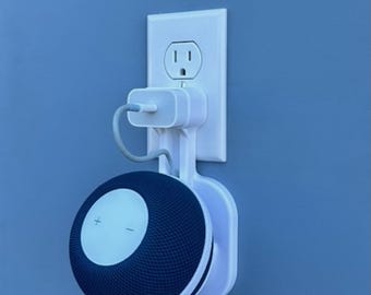 Soporte de pared/enchufable para HomePod Mini, sin necesidad de taladrar, con gestión de cables (descarga digital)