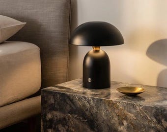 Mushroom Design Bedside Lamp | Touch & Dimmable | Warm Light | Minimalist Bedroom Decor | LED Night Light | Free Shipping