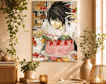 Vari Modelli Arazzo Anime Death Note JJK MHA - Idea Regalo Decorazione Coperta Con Poster Manga Arte Murale Tessuta 150 x 150 cm
