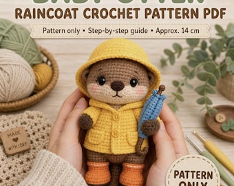 Schema per realizzare una lontra all'uncinetto (PDF): Guida Amigurumi (Download digitale)