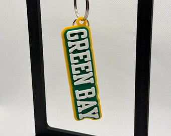 Green Bay 3D Printed Keychain