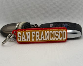 San Francisco 3D Printed Keychain