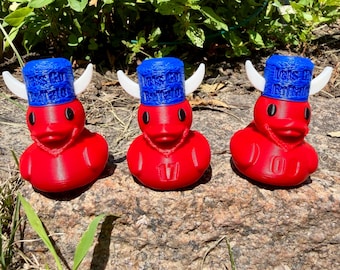 3D Printed Buffalo Fan Duck | Water Buffalo Hat Collectible Toy