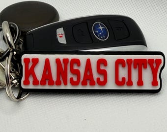 Kansas City 3D Printed Keychain