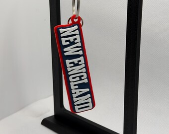 New England 3D Printed Keychain