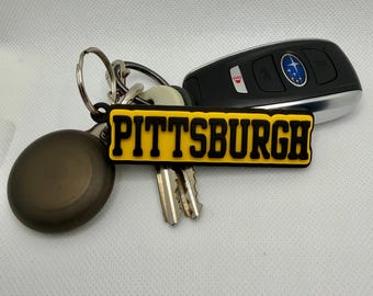 Pittsburgh 3D Printed Keychain