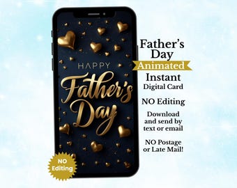 Sofortige Dad Karte senden | Die animierte eCard zum Vatertag digital (Download)