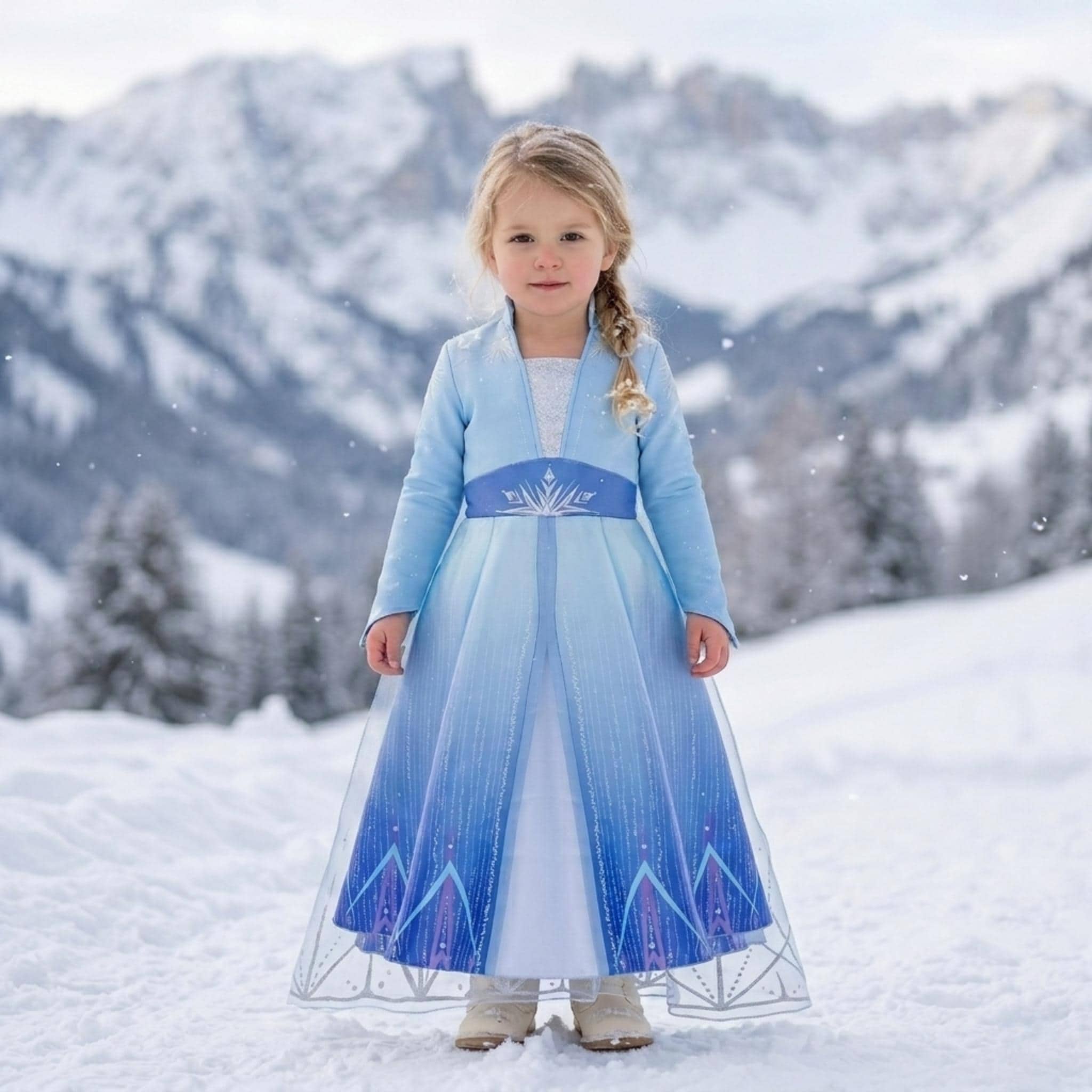 navy blue dress for baby girl snowflake princess dress sold on Temu United States main image 0