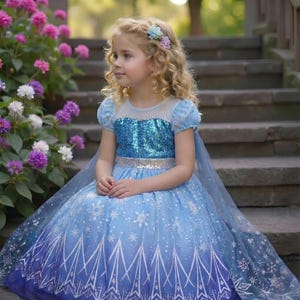 Blue Snowflake Dress - Etsy Blue Snowflake Dress - Etsy