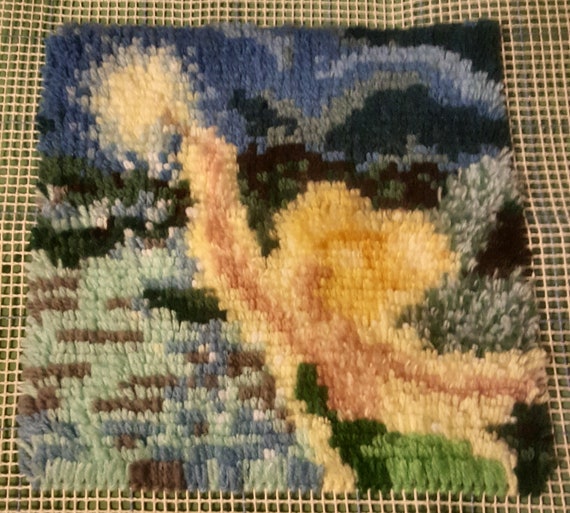 Items Similar To Tinkerbell Fairy Completed Latch Hook Rug Fairy