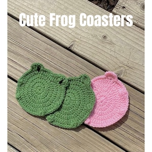 Untersetzer Frosch häkeln | 3er Pack | Material aus 100% Polyester