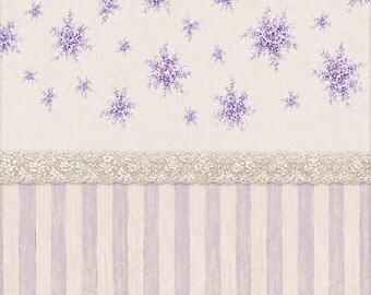 Rice paper for decoupage - Vintage lace and floral stationery pattern A4