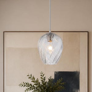 Lámparas colgantes modernas de cristal para isla de cocina, lámparas colgantes ajustables de níquel cepillado, lámpara de araña con gotas de cristal texturizado