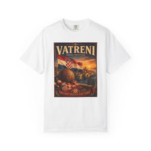 Vatreni Crveno I Bijelo Zauvijek T-shirt | Croatia Football Vintage Poster image 7