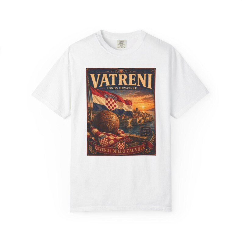 Vatreni Crveno I Bijelo Zauvijek T-shirt | Croatia Football Vintage Poster image 7