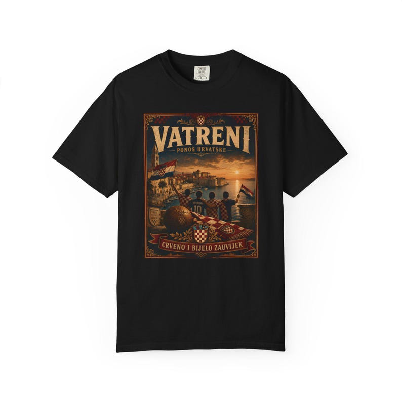 Vatreni Vintage Poster Croatia Football Shirt image 17