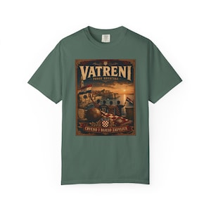 Vatreni Vintage Poster Croatia Football Shirt image 12