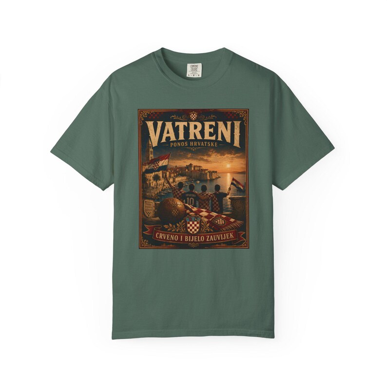 Vatreni Vintage Poster Croatia Football Shirt image 12