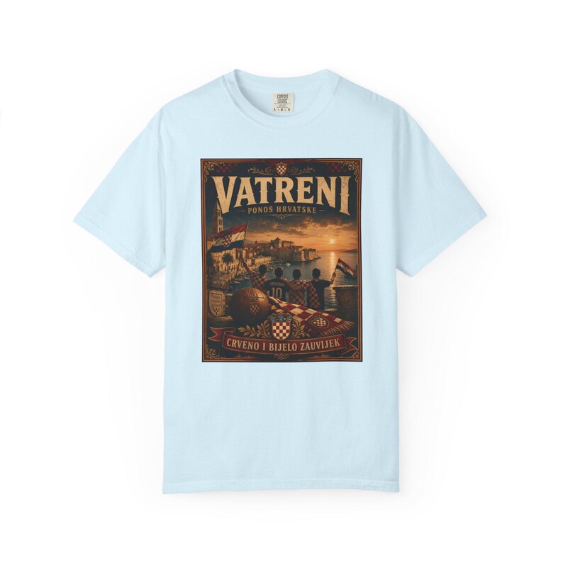 Vatreni Vintage Poster Croatia Football Shirt image 14