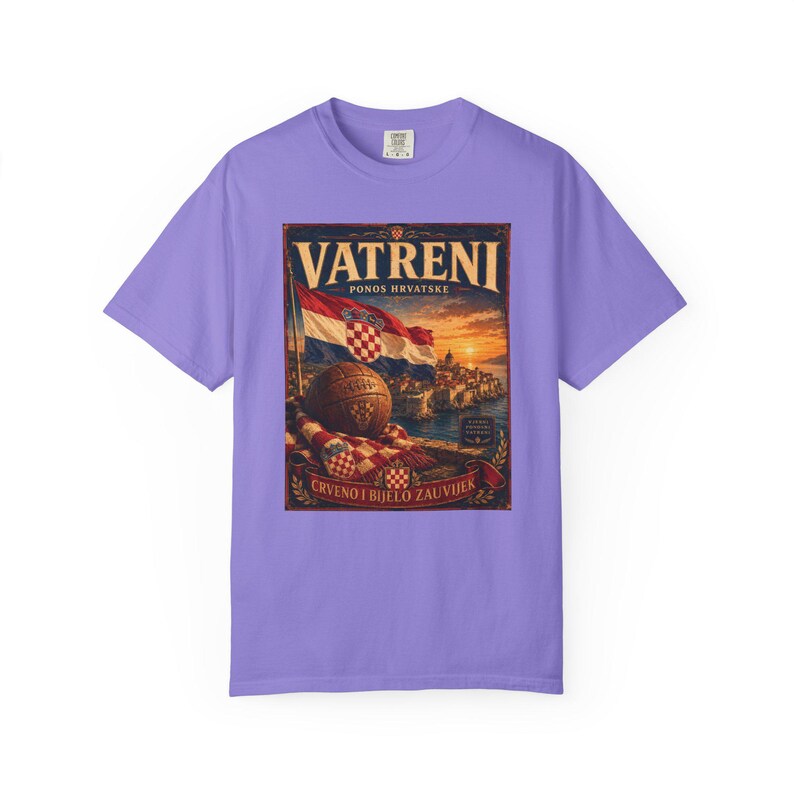 Vatreni Crveno I Bijelo Zauvijek T-shirt | Croatia Football Vintage Poster image 18