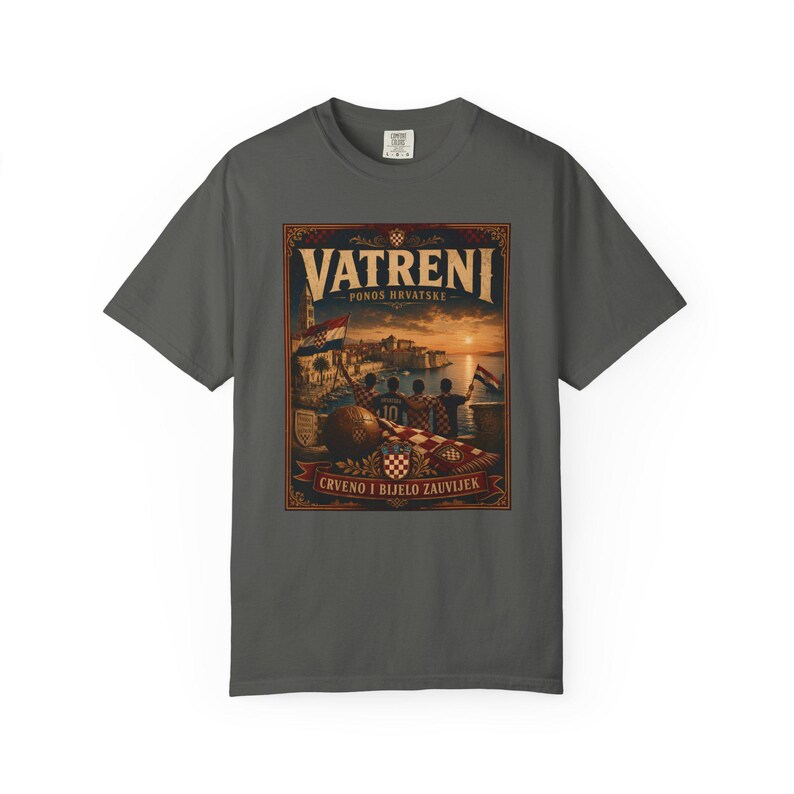 Vatreni Vintage Poster Croatia Football Shirt image 9