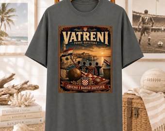 Vatreni Vintage Poster Kroatien Fussball Trikot
