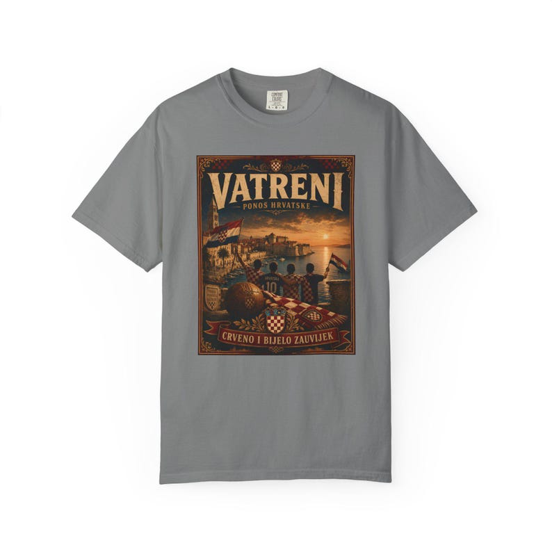 Vatreni Vintage Poster Croatia Football Shirt image 10