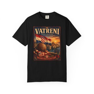 Vatreni Crveno I Bijelo Zauvijek T-shirt | Croatia Football Vintage Poster image 17