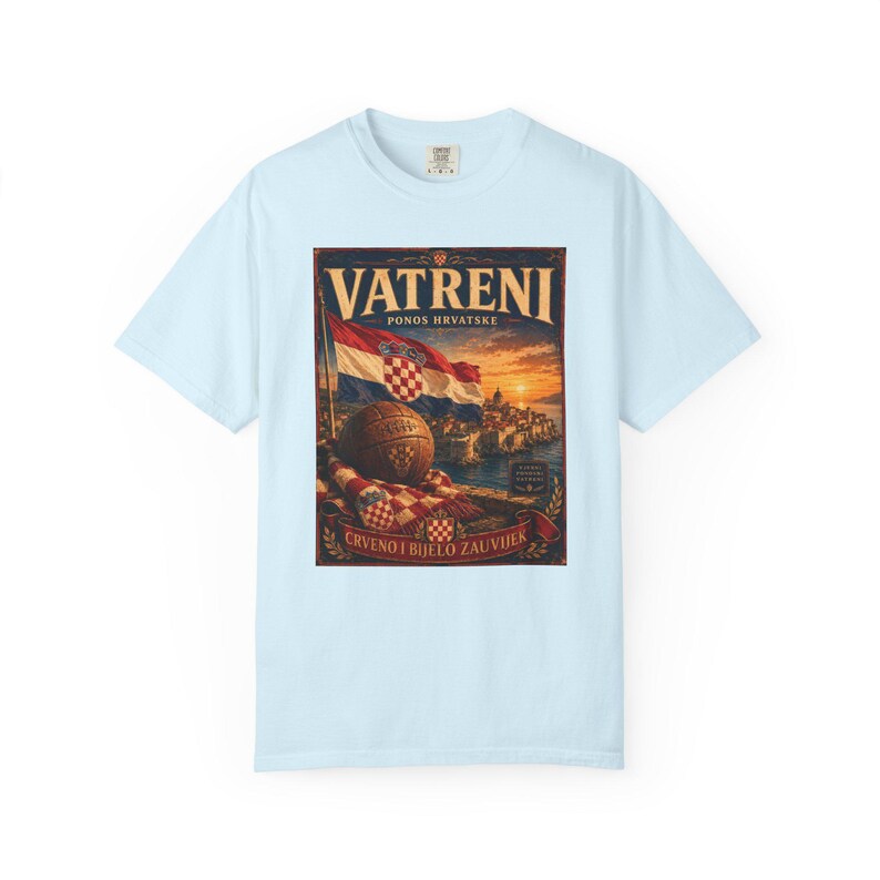Vatreni Crveno I Bijelo Zauvijek T-shirt | Croatia Football Vintage Poster image 14