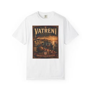 Vatreni Vintage Poster Croatia Football Shirt image 7