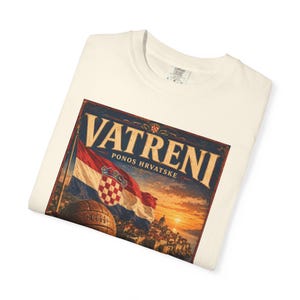 Vatreni Crveno I Bijelo Zauvijek T-shirt | Croatia Football Vintage Poster image 5