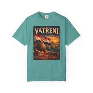 Vatreni Crveno I Bijelo Zauvijek T-shirt | Croatia Football Vintage Poster image 13