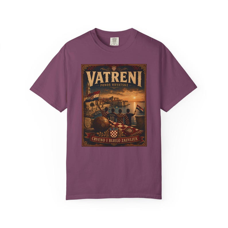 Vatreni Vintage Poster Croatia Football Shirt image 20