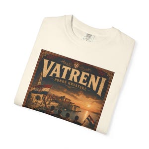 Vatreni Vintage Poster Croatia Football Shirt image 4