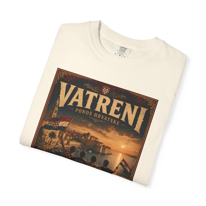 Vatreni Vintage Poster Croatia Football Shirt image 4