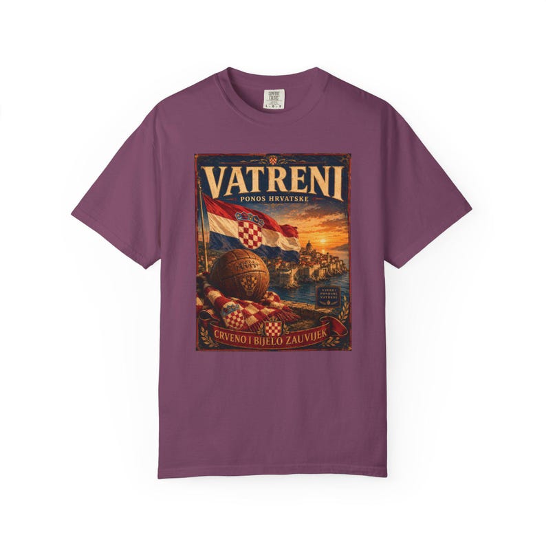 Vatreni Crveno I Bijelo Zauvijek T-shirt | Croatia Football Vintage Poster image 20