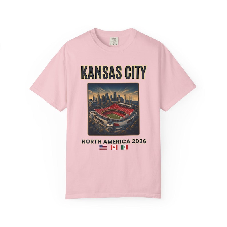 Kansas City Fußball-Shirt, Nordamerika 2026 Reise-T-Shirt, Football City Grafik-Shirt, Spieltag Fan T-Shirt, Retro Stadion T-Shirt Bild 20