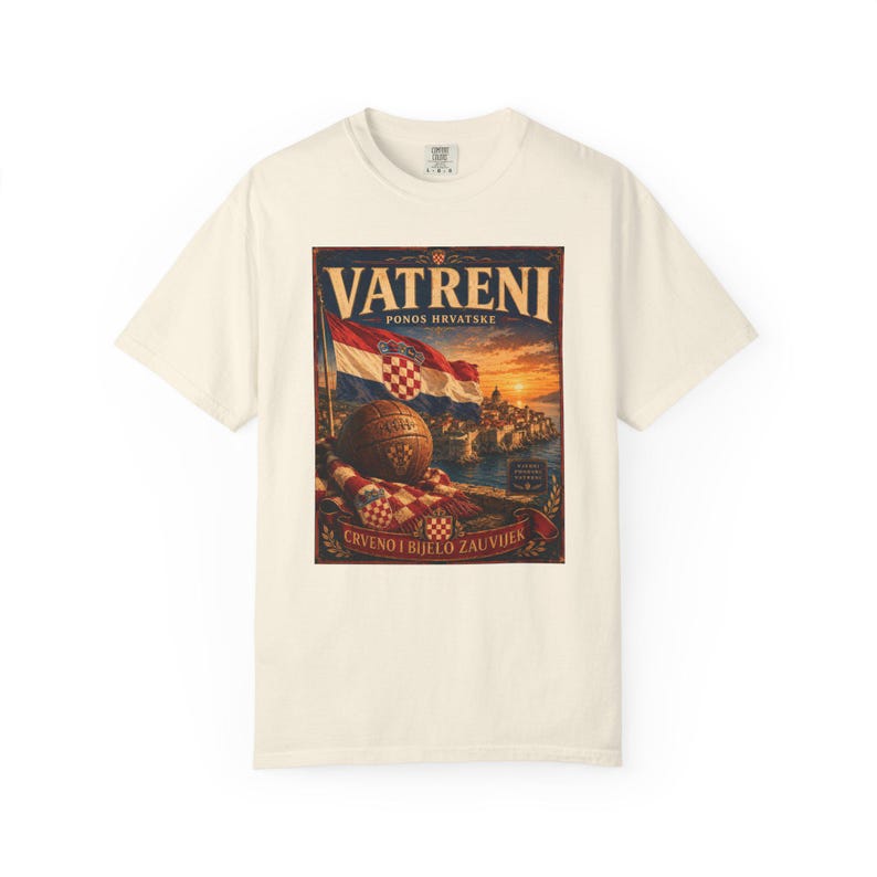 Vatreni Crveno I Bijelo Zauvijek T-shirt | Croatia Football Vintage Poster image 8