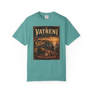 Vatreni Vintage Poster Croatia Football Shirt image 13