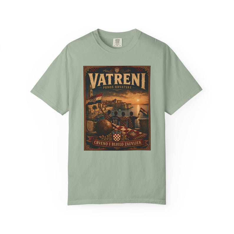 Vatreni Vintage Poster Croatia Football Shirt image 11