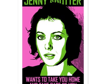 Monster PSA Sticker - Jenny Agtter