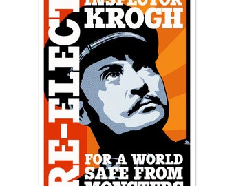 Re-Elect Inspector Krogh - Pegatina