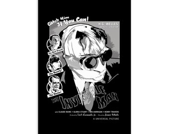 The Invisible Man - Postcard