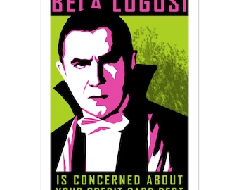 Monster PSA Sticker - Bela Lugosi