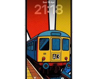 Class 104 Train Wallpaper | British Rail DMU Phone Background | Retro Railway Lock Screen | iPhone Android Digital Download