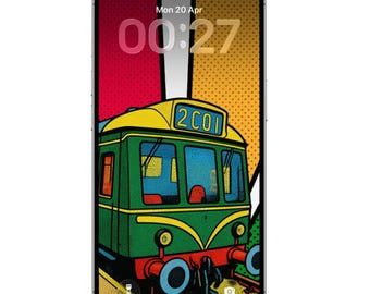 Class 127 DMU Train Wallpaper | Vintage British Rail Phone Wallpaper | Retro Railway Lock Screen | Train Enthusiast Gift | Digital Download