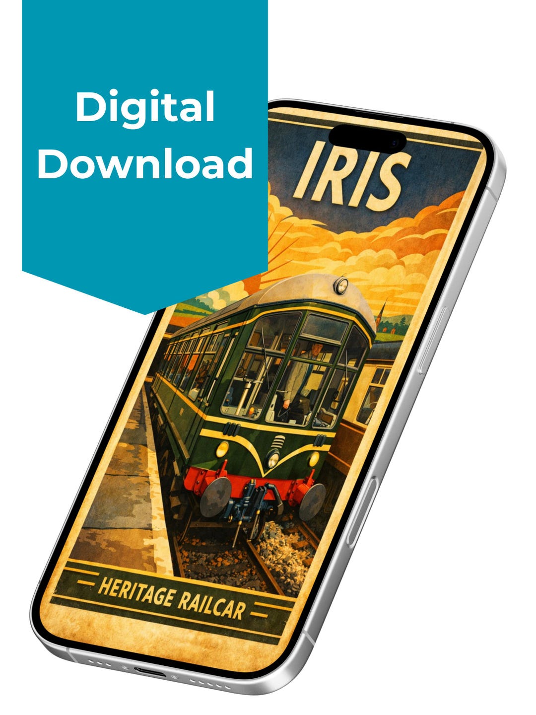 IRIS Railcar Phone Wallpaper | Railway Train iPhone & Android Wallpaper ...